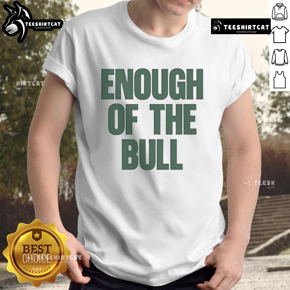 Official South Florida Bulls Vs Miami Hurricanes Enough Of The Bull T Shirt Official South Florida Bulls vs Miami Hurricanes 'Enough Of The Bull' T-shirt featuring team logos and vibrant design.