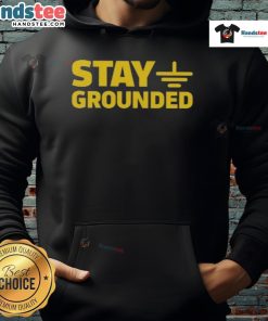 Official Stay Grounded Hoodie in black, showcasing a stylish design perfect for casual wear and outdoor activities.