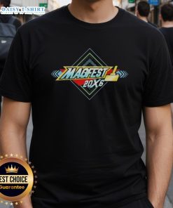 Official Super Magfest 2026 Logo T-Shirt featuring vibrant design and bold colors, perfect for fans of gaming and music festivals.