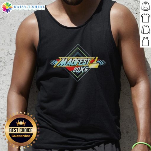 Alt Text: Official Super MAGFest 2026 logo on a stylish tank top, perfect for gaming enthusiasts and festival fans.