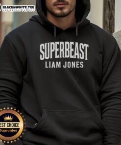 Official Superbeast Liam Jones Born To Do This Hoodie displayed in a stylish urban setting, showcasing its vibrant design.