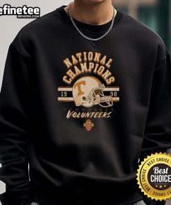 Alt Text: Official Tennessee Volunteers 1998 BCS National Champions sweatshirt showcasing team pride and championship history.