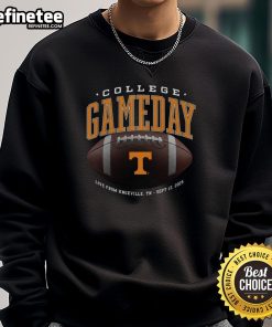 Official Tennessee Volunteers College Gameday sweatshirt from Knoxville, TN, Sept 13, 2025, perfect for game day attire.