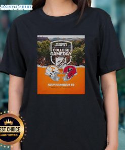 Official Tennessee Volunteers vs Georgia Bulldogs 2025 College Gameday Ladies Tee, vibrant design for game day style.