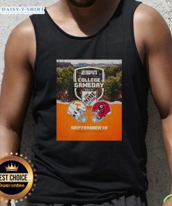 Official Tennessee Volunteers vs Georgia Bulldogs 2025 College Gameday tank top featuring team logos and vibrant colors.