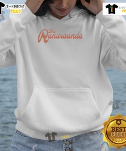 Official The Runarounds Hoodie in black with logo, perfect for casual wear and fans of The Runarounds.