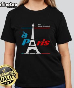 Official The Style Council A Paris Ladies Tee featuring stylish design and vibrant colors for fashion-forward women.