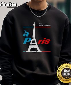 Official The Style Council A Paris Sweatshirt featuring a stylish design, perfect for fans of the iconic band.