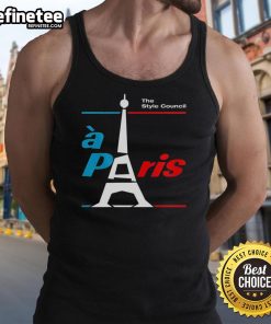 Official The Style Council A Paris tank top featuring a stylish design, perfect for fans of the iconic band.
