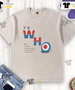 Alt Text: Official The Who Fall Tour 2025 Wantagh NY washed t-shirt featuring iconic band logo and vintage design.