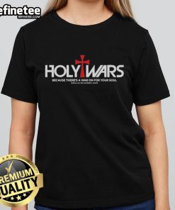 Official 'There's A War On For Your Soul' Ladies Tee featuring stylish design and empowering message for women.