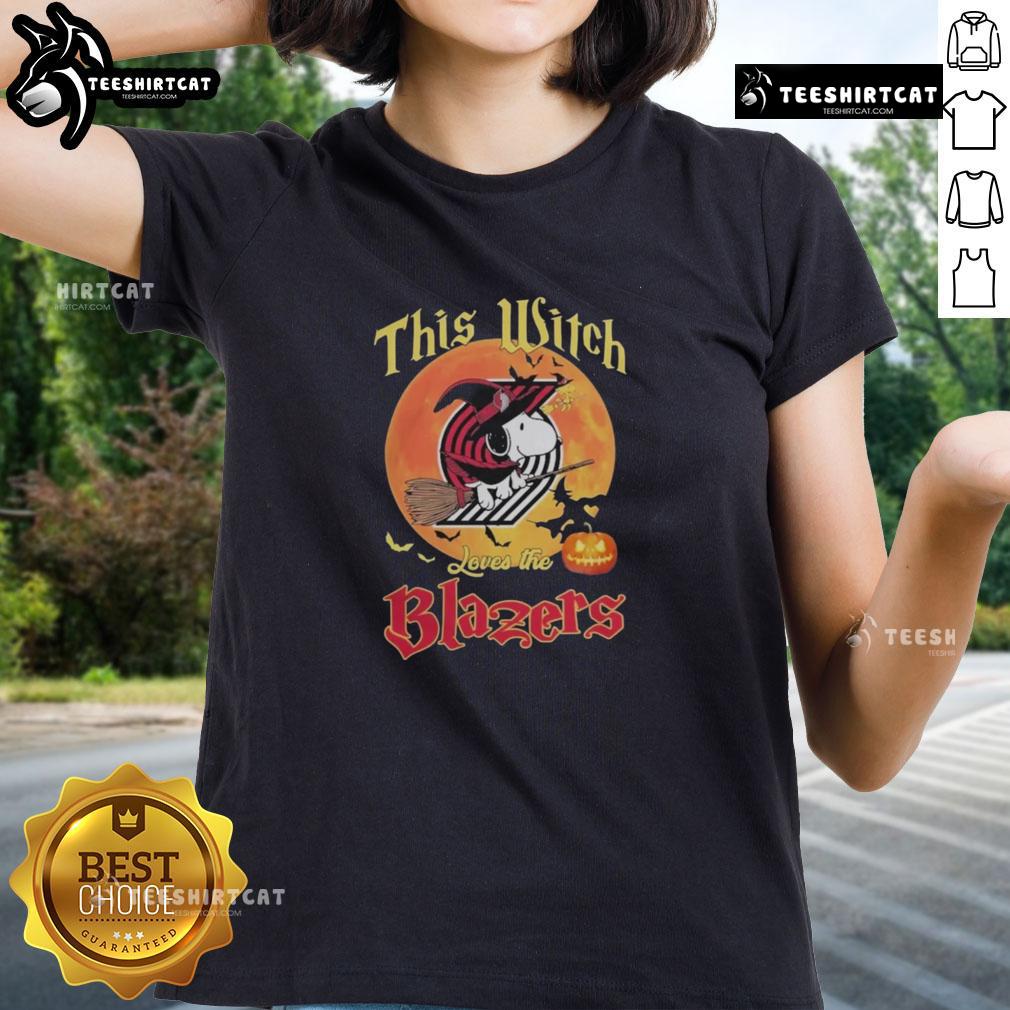 Official This Witch Loves The Portland Trail Blazers Snoopy Halloween Ladies-Tee Official This Witch Loves The Portland Trail Blazers Snoopy Halloween Ladies Tee featuring a playful design.