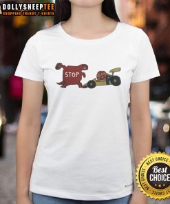 Cartoon ladies tee featuring the Official Toronto Raptors vs Indiana Pacers design, perfect for basketball fans.