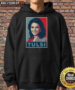 Official Tulsi Gabbard Classic Hoodie featuring a stylish design for supporters and fans of Tulsi Gabbard's campaign.