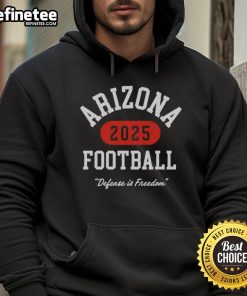 Alt Text: Official Turning Point Arizona Football Defense in Freedom 2025 hoodie showcasing team spirit and athletic style.