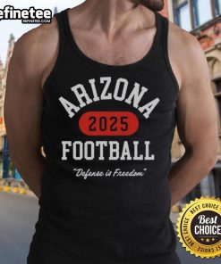 Official Turning Point Arizona Football Defense in Freedom 2025 tank top showcasing team spirit and athletic style.