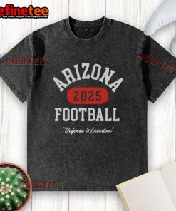 Official Turning Point Arizona Football Defense in Freedom 2025 washed t-shirt in vibrant colors, perfect for fans.