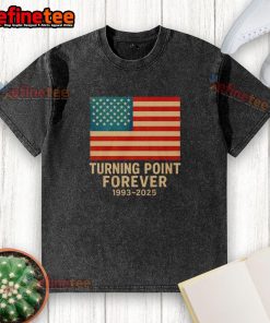 Official Turning Point Forever American 1993-2025 washed t-shirt in soft fabric, featuring a vintage design and casual style.