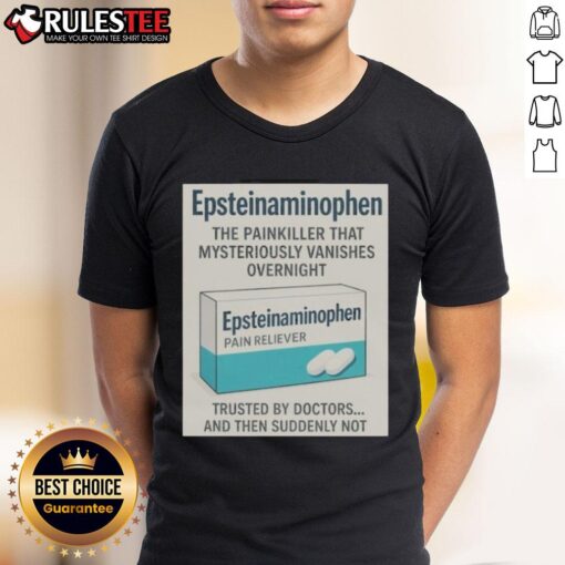 Official Tylenol Parody T-Shirt featuring humorous graphics and bold text, perfect for fans of quirky apparel.