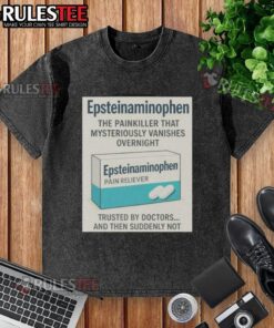 Official Tylenol parody washed t-shirt featuring a humorous design, perfect for casual wear and unique fashion statements.