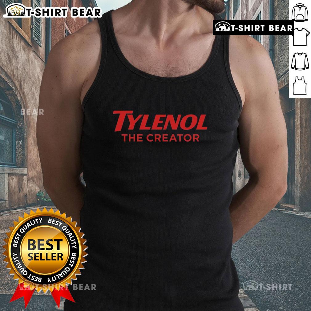 Official Tylenol The Creator Tank Top Alt Text: Official Tylenol The Creator tank top featuring vibrant graphics and a stylish design for fans and fashion enthusiasts.