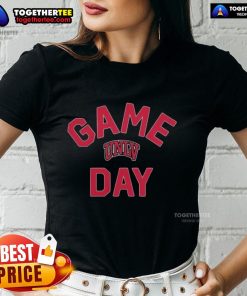 Official UNLV Rebels Game Day logo on a stylish college ladies tee, perfect for game day support and team spirit.