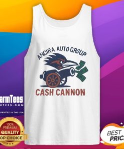 Official UTSA Roadrunners Ancira Auto Group cash cannon tank top in vibrant colors, perfect for game day attire.