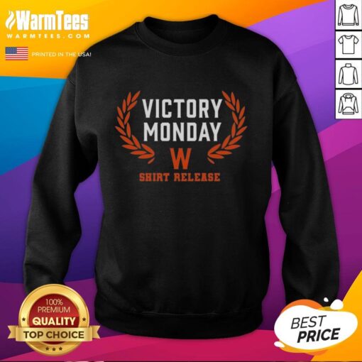 Official Victory Monday W Shirt Release for CHGO Bears Sweatshirt showcasing team pride and style.