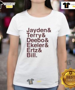 Official Washington Ampersand Football Names Stars NFL Ladies Tee showcasing team pride and style for female fans.