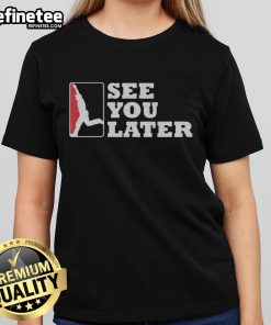 Alt Text: Official Washington Nationals See You Later Ladies Tee featuring team logo and stylish design for fans.