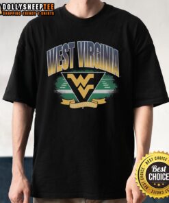 Official West Virginia Mountaineers Arena Fade T-Shirt featuring team colors and logo for fans and supporters.
