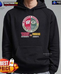 Official Wisconsin Badgers hoodie for NFL Sundays supporting Green Bay Packers, perfect for fans in 2025.