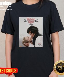 Official Wuthering Heights movie graphic tee featuring Margot Robbie and Jacob Elordi, perfect for fans and fashion lovers.