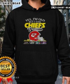 Alt Text: Kansas City Chiefs Super Bowl hoodie featuring skyline design, celebrating greatness for old fans.