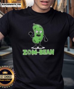 Official Zom-Bean Halloween Vegan T-Shirt featuring a playful zombie design perfect for eco-friendly Halloween celebrations.
