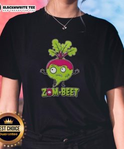 Official Zom Beet Halloween Vegan Ladies Tee featuring a fun design perfect for spooky season celebrations.