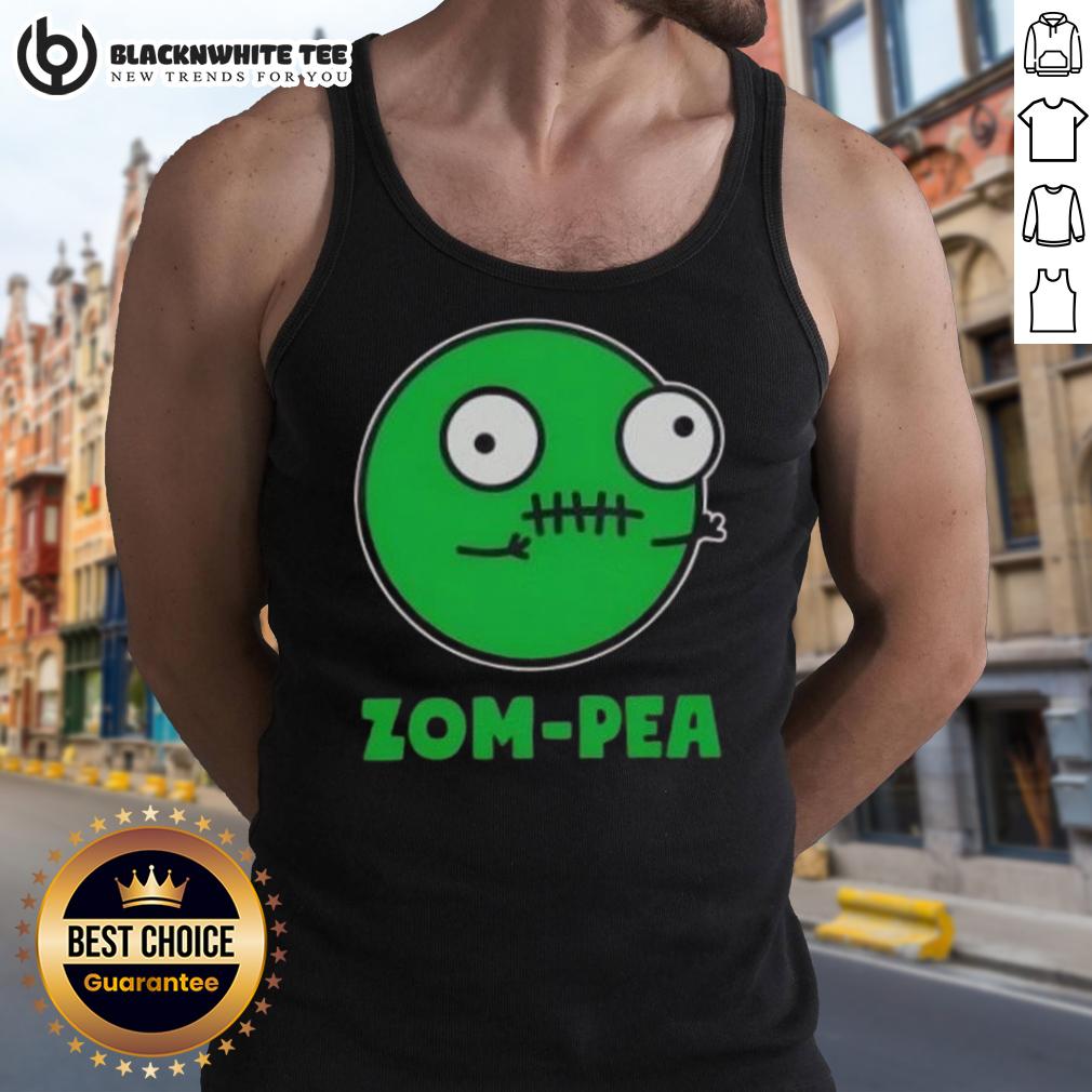 Official Zom Pea Halloween Vegan Tank Top Official Zom Pea Halloween Vegan Tank Top featuring a spooky design perfect for eco-friendly Halloween celebrations.