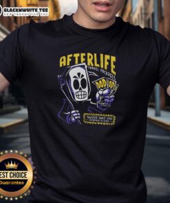 Alt Text: Original Afterlife Travel Packages T-Shirt, trusted since 1998, featuring a unique design for fans of afterlife adventures.