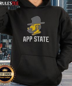 Original Appalachian State Mountaineers Logo Hoodie featuring the iconic logo on a stylish black background.