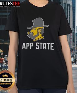 Alt Text: Original Appalachian State Mountaineers logo on a stylish ladies tee, perfect for fans and casual wear.