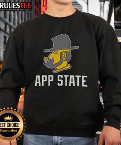 Alt Text: Original Appalachian State Mountaineers logo sweatshirt featuring bold colors and iconic design for fans and supporters.