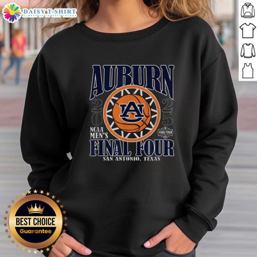 Original Auburn Tigers 2025 NCAA Men's Final Four sweatshirt featuring team colors and logo, perfect for basketball fans.