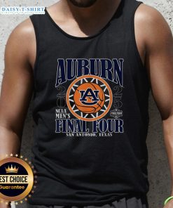 Original Auburn Tigers 2025 NCAA Men's Final Four San Antonio basketball tank top featuring vibrant team colors and logo.