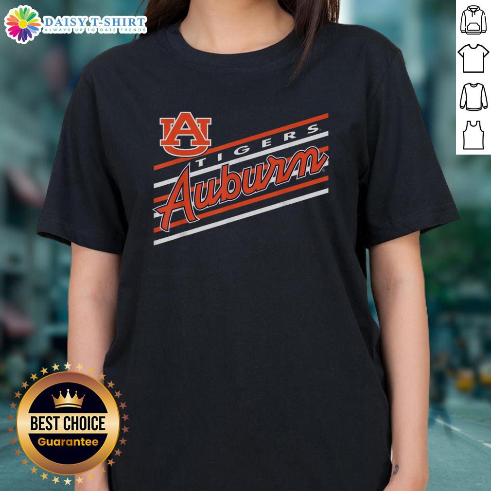 Original Auburn Tigers Retro Script Logo Auburn University Gear Ladies Tee Original Auburn Tigers retro script logo on ladies tee, perfect Auburn University gear for fans and students.