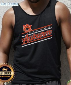 Original Auburn Tigers Retro Script Logo tank top, perfect Auburn University gear for fans and students.