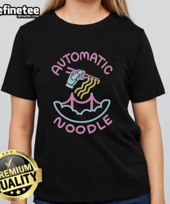 Original Automatic Noodle Ladies Tee featuring a vibrant graphic design and comfortable fit, perfect for noodle enthusiasts.