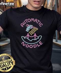 Original Automatic Noodle T-Shirt featuring a playful noodle graphic, perfect for food lovers and casual wear enthusiasts.