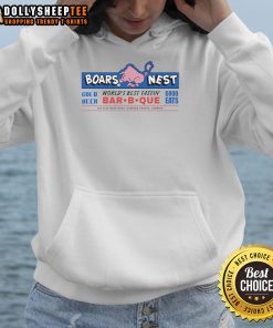 Original Boars Nest World's Best Tasting Bar-B-Que hoodie featuring a vibrant design and cozy fit for BBQ lovers.