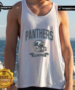 Original Carolina Panthers Historic Prime Play Tank Top showcasing team colors and logo, perfect for fans and summer wear.