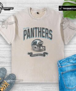 Alt Text: Original Carolina Panthers Historic Prime Play Washed T-Shirt in navy blue, showcasing team logo and vintage style.